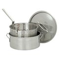 Bayou Classic Bayou Classic 1101 Stainless 10-Qt. Fry Pot with Lid and Basket 1101